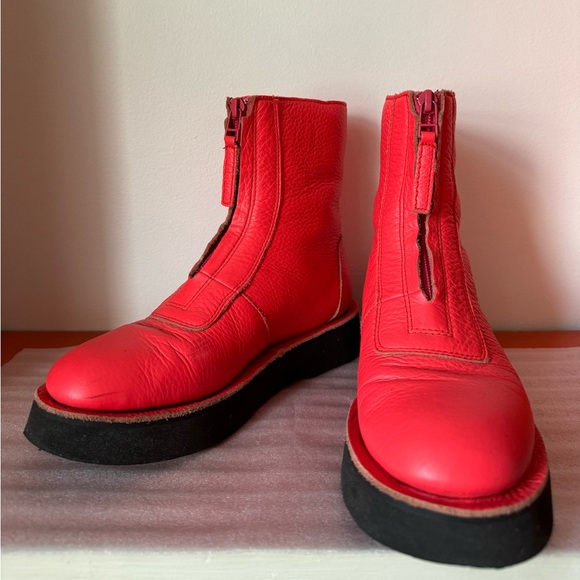 Camper Zip Up Ankle Boots in neon pink size US 6/EU 36 *RARE COLOR* - Picture 8 of 12